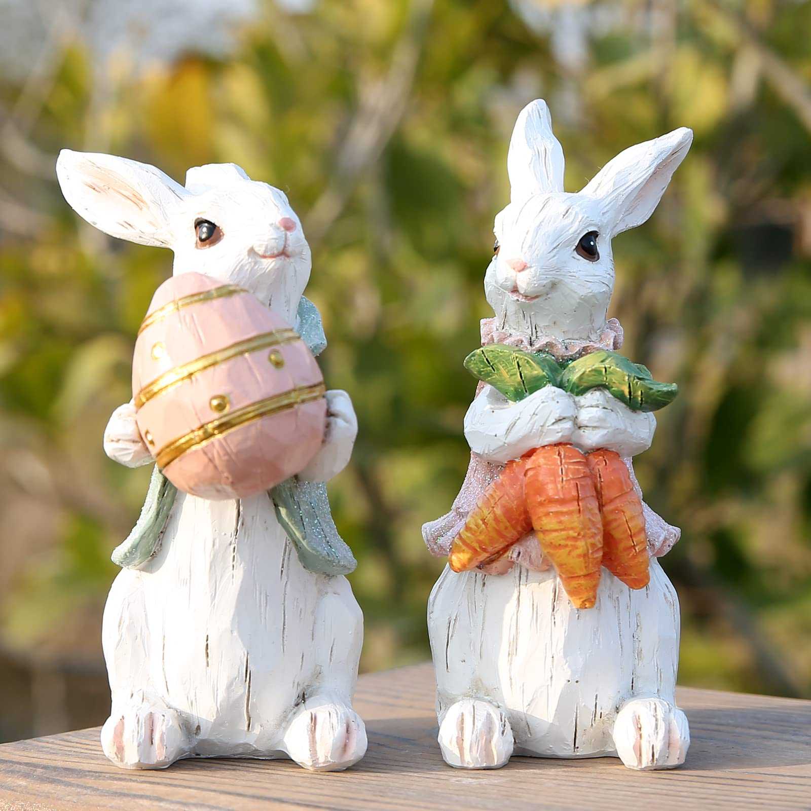 Hodao Easter Bunny Figurines