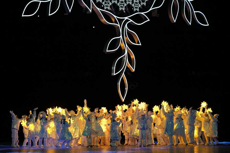 Olympic closing ceremony Dancers perform during the closing ceremony of the 2022 Winter Olympics, Sunday, Feb. 20, 2022, in Beijing.
