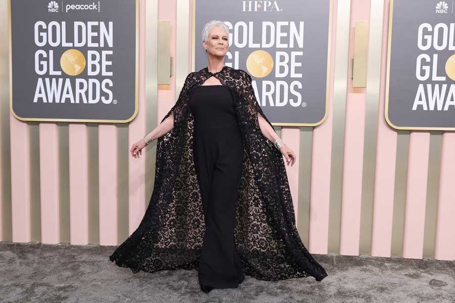 80th Annual Golden Globe Awards - Arrivals beverly hills, california january 10 jamie lee curtis attends the 80th annual golden globe awards at the beverly hilton on january 10, 2023 in beverly hills, california photo by amy sussmangetty images