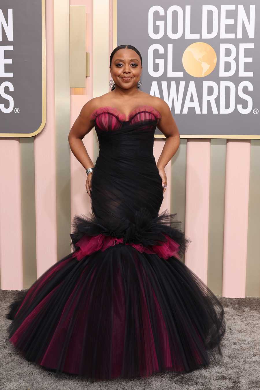 80th Annual Golden Globe Awards - Arrivals beverly hills, california january 10 quinta brunson attends the 80th annual golden globe awards at the beverly hilton on january 10, 2023 in beverly hills, california photo by amy sussmangetty images