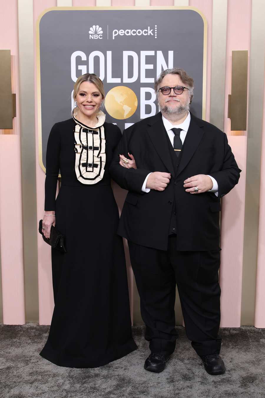 80th Annual Golden Globe Awards - Arrivals beverly hills, california january 10 kim morgan and guillermo del toro attend the 80th annual golden globe awards at the beverly hilton on january 10, 2023 in beverly hills, california photo by daniele venturelliwireimage