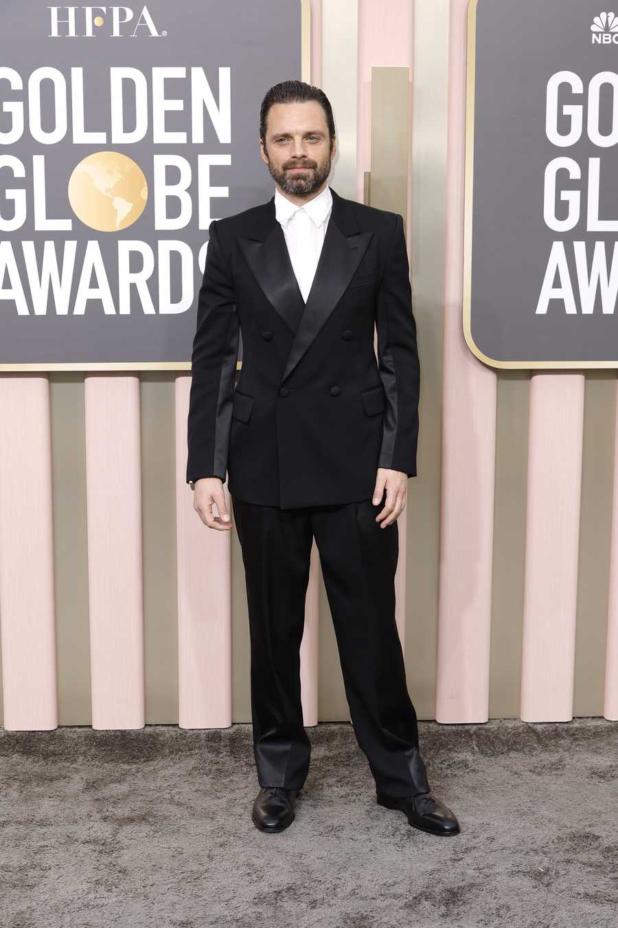 80th Annual Golden Globe Awards - Arrivals beverly hills, california january 10 sebastian stan attends the 80th annual golden globe awards at the beverly hilton on january 10, 2023 in beverly hills, california photo by frazer harrisonwireimage