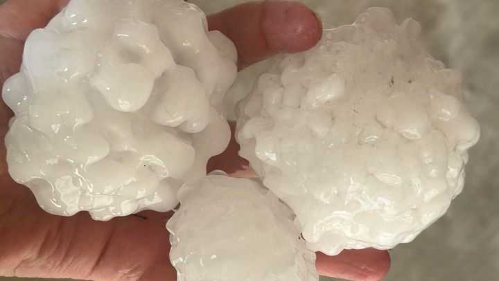 Large hail falls as severe storms move across Oklahoma large hail falls as severe storms move across oklahoma