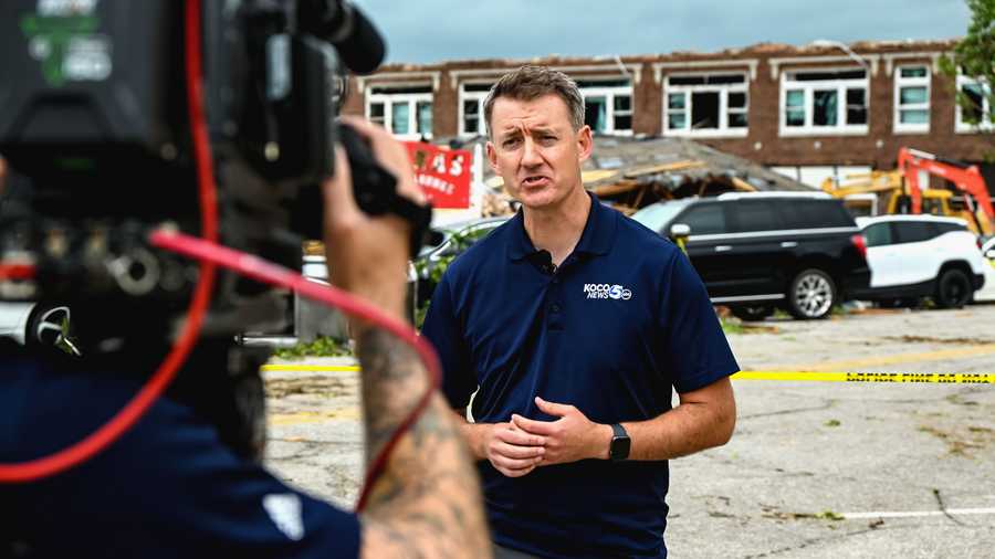 A tornado leaves damage to downtown Sulphur, Oklahoma, on April 27, 2024. A tornado leaves damage to downtown sulphur, oklahoma, on april 27, 2024.