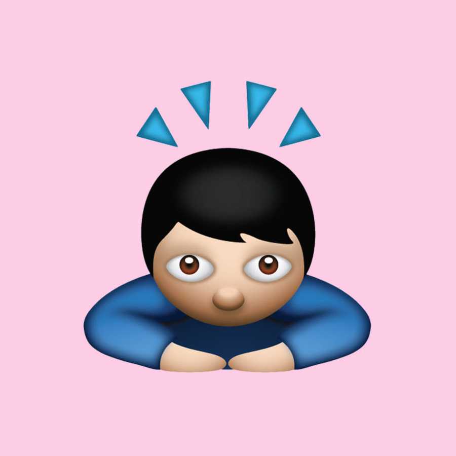 Man Bowing Deeply Emoji
