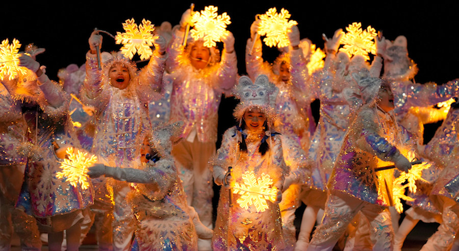Olympics closing ceremony Performers participate at the closing ceremony of the 2022 Winter Olympics, Sunday, Feb. 20, 2022, in Beijing.