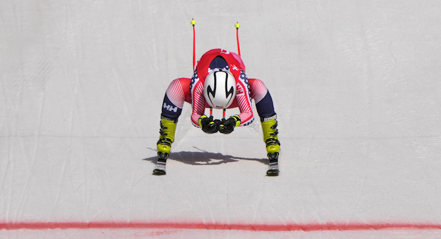 Paralympics Thomas Charles Walsh of the United States competes in the men's super-G, standing, at the 2022 Winter Paralympics, Sunday, March 6, 2022, in the Yanqing district of Beijing.